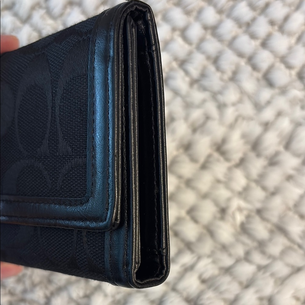 🖤 Vintage 2001 COACH Leatherware Black Signature Wallet – NWT / Never Used 🖤 - Picture 6 of 12